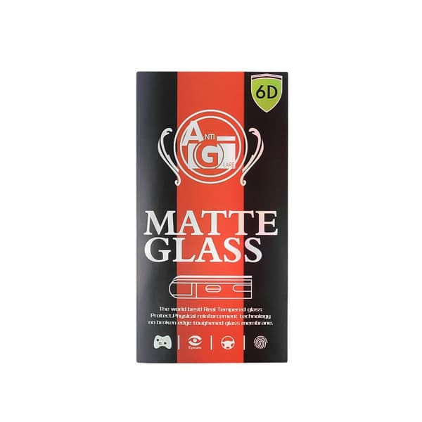 6D Mat Beskyttelsesglas til iPhone 12 Pro Max med Sort Ramme