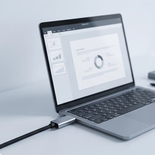 Tech-Protect USB-C till HDMI 2.1  Kabel 2m - Iron Grå