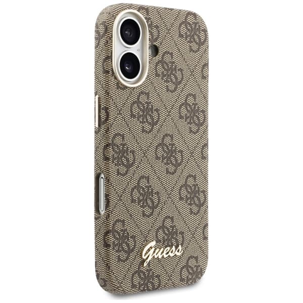 Guess  Mobilskal För iPhone 17 MagSafe 4G Script - Brun