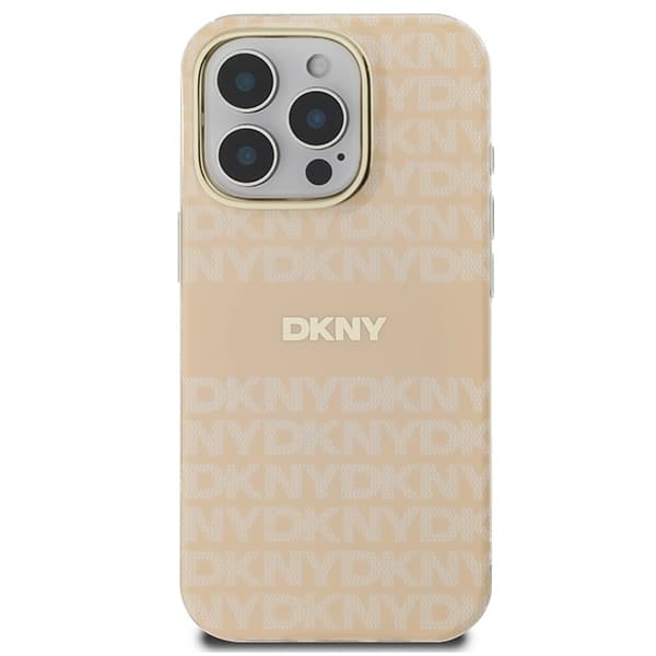 DKNY Matkapuhelimen kuori iPhone 16 Pro MagSafe Repeat Texture Pattern - Ruusu