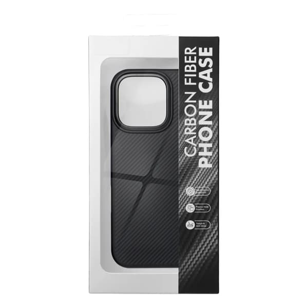 Telefontaske til iPhone 15 Pro Magsafe Carbon Elite - Sort