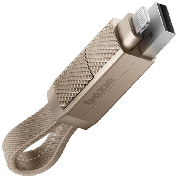 Bazic USB-C/USB-A til USB-C/Lightning 60W Kabel 15cm 3A Alucable GoCharge