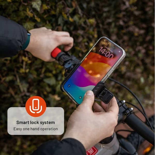 FIXED Bikee Plus Cykel Telefonholder med Smart Lock Sort