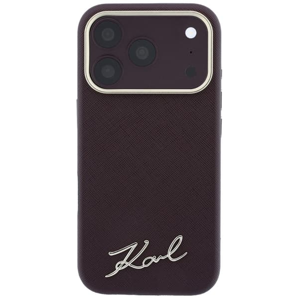 Karl Lagerfeld Mobilskal För iPhone 18 Pro/17 Pro Magsafe Saffiano Small Script