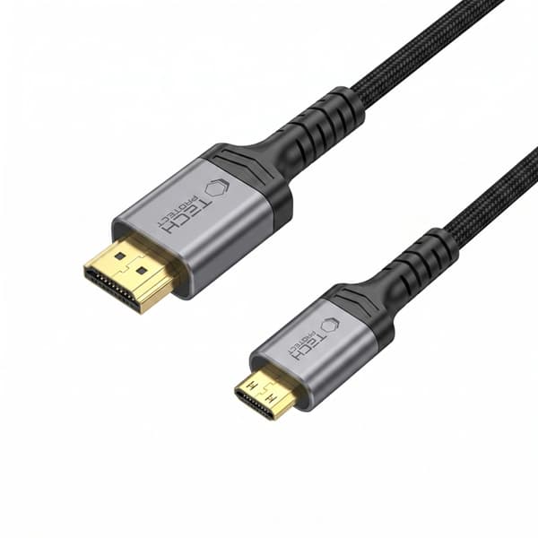 Tech-Protect Kabel Mini HDMI Til HDMI 2.1 Ultraboost 2m - Sort