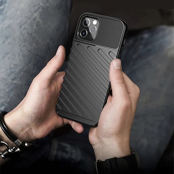 Telefontaske til iPhone 17 Pro Max Thunder Armored - Sort