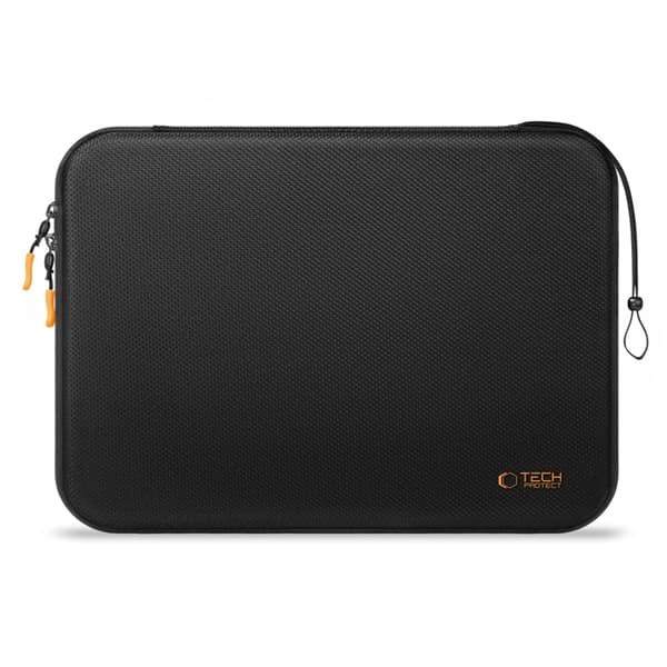 Tech-Protect Laptop Taske Til (15-16") Hård - Sort/Orange