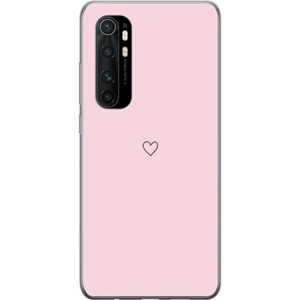 Telefontaske til Xiaomi Mi Note 10 Lite med lille hjerte