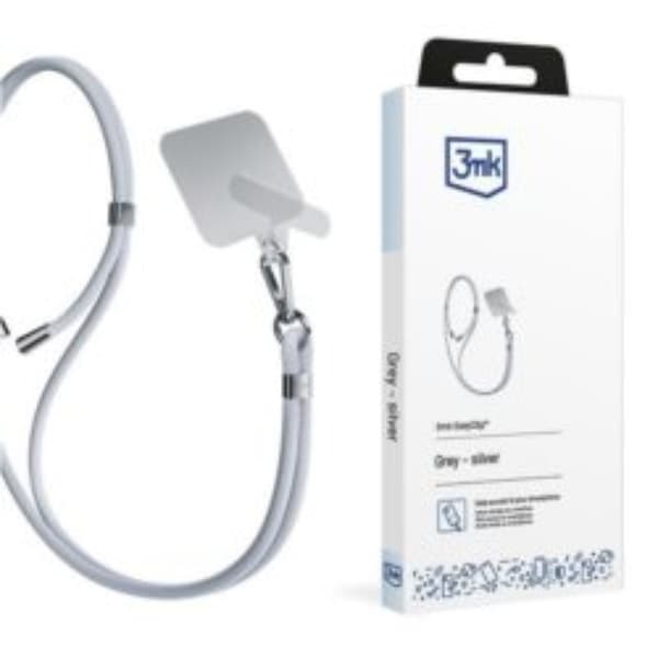 3mk Mobilsnor Easyclip - Grå
