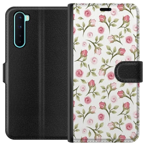 Plånboksfodral till OnePlus Nord med Blommigt