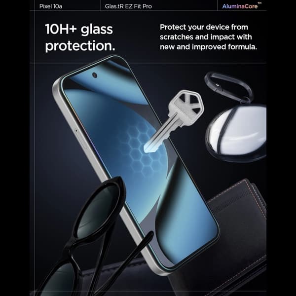 Spigen [2-Pack] Skärmskydd Härdat Glas För Google Pixel 10A - Clear