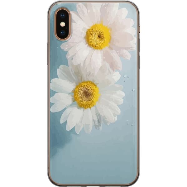 Taske til Apple iPhone X med sommerblomster