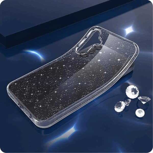 Tech-Protect telefonetui til Galaxy A56 5G Flexair - Glitter