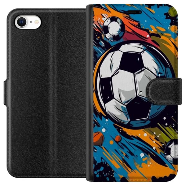 Plånboksfodral till Apple iPhone 6 med Fotbollar
