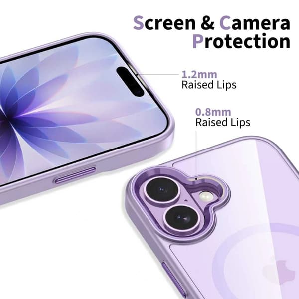 Tech-Protect Mobilskal till iPhone 17 Magsafe Magmat - Lavender/Clear