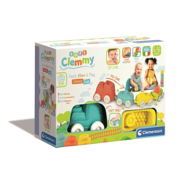 CLEMENTONI Pehmeä Clemmy-juna