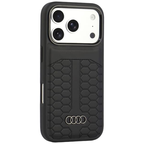 Audi Mobilskal För iPhone 18 Pro/17 Pro Magsafe Läder - Svart