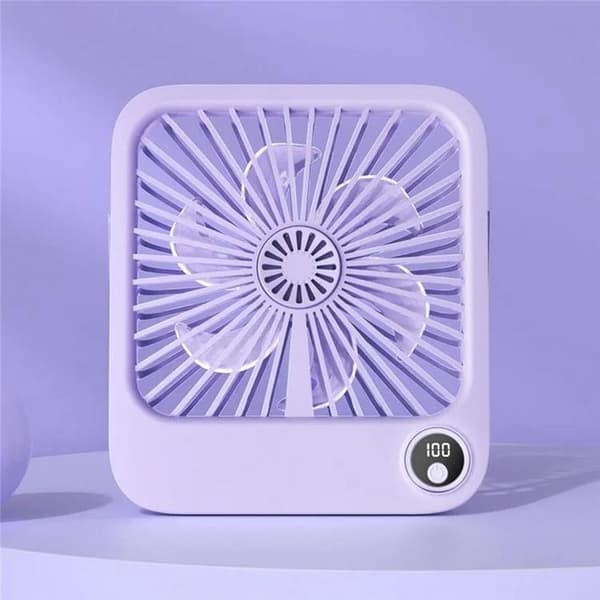 Skrivebordsventilator med Justerbar Stand W30 - Lilla
