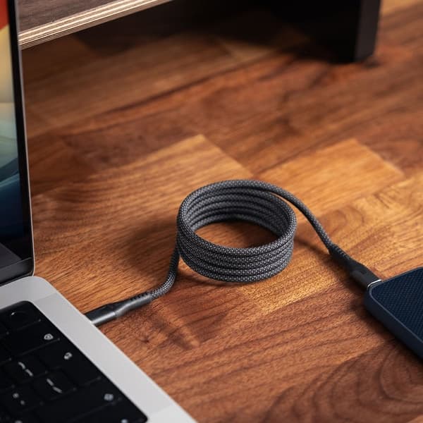 STATIK Magnetkabel Belly Stack Pro USB-C Til USB-C Sort 1m