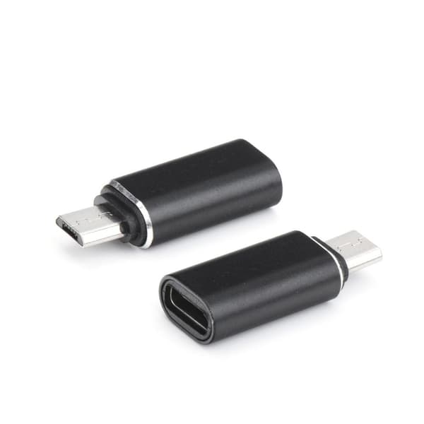 Opladningsadapter USB-C til Micro USB sort