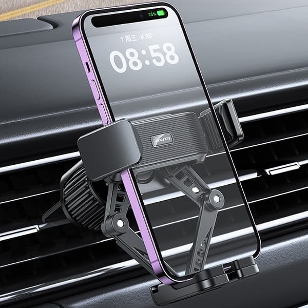 AWEI Gravity Bilholder til Luftventil X39 - Sort