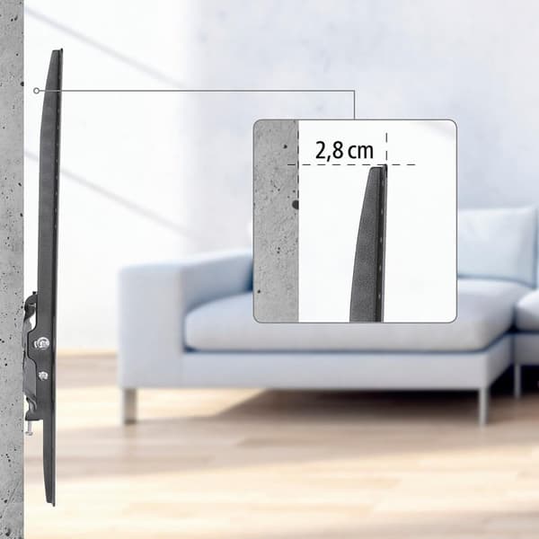 HAMA Vægmontering Tilt VESA op til 400x400 65" Sort