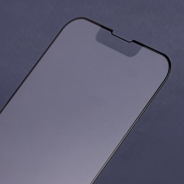 6D Mat Beskyttelsesglas til iPhone 12 Pro Max med Sort Ramme