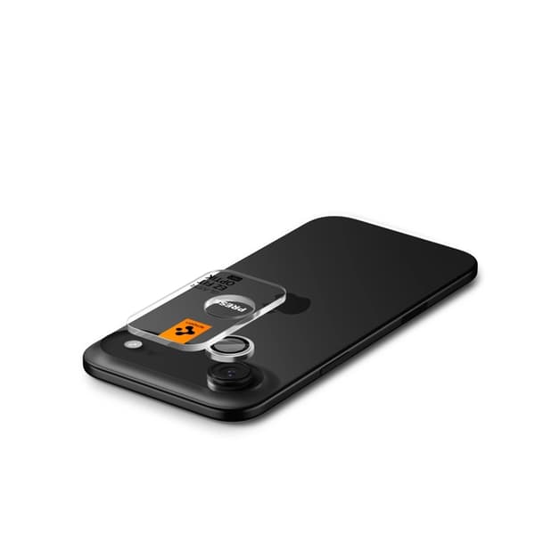 Spigen [2-Pack] iPhone Air Härdat Glas Kameraskydd EZ Fit - Silver