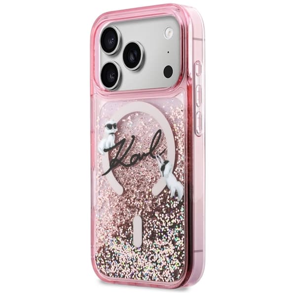 Karl Lagerfeld iPhone 17 Pro Max Mobilskal Magsafe Liquid Glitter