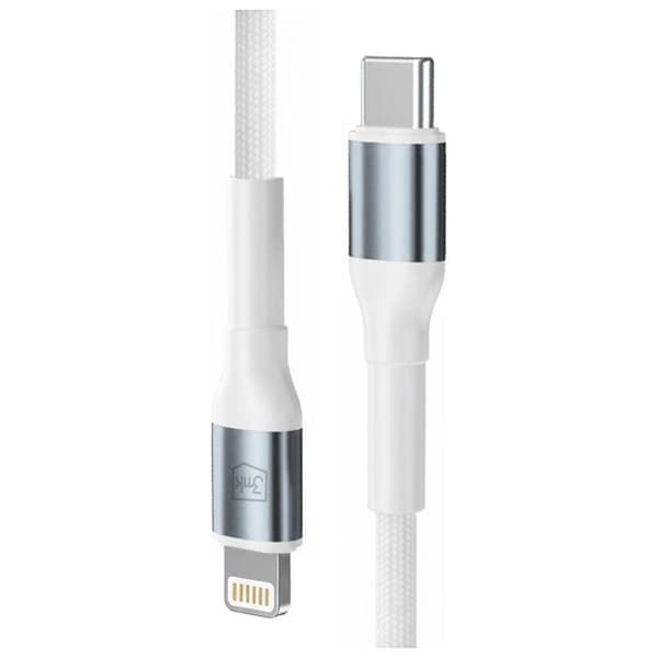 3MK USB-C til Lightning 20W kabel 9V/2A 1m N-SERIES Hyper - Hvid