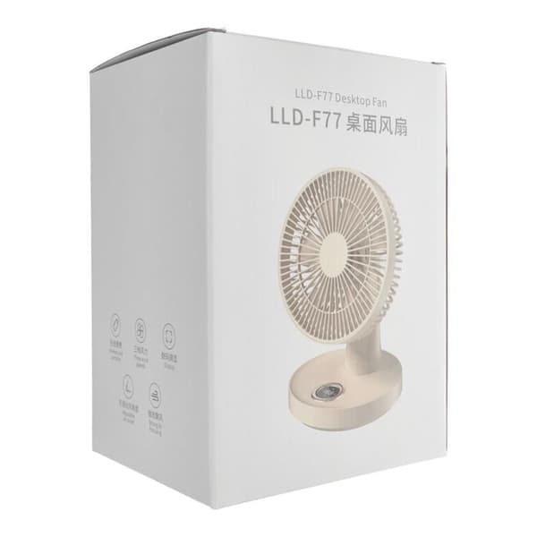 Skrivebordsventilator LLD-F77 - Beige