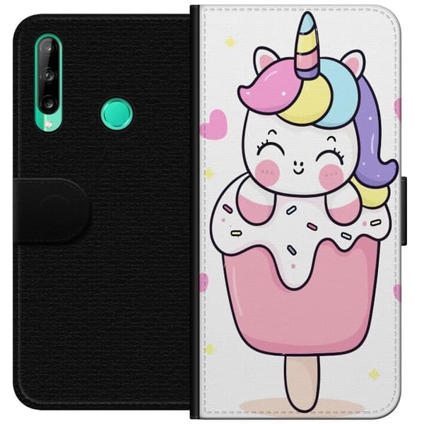 Plånboksfodral till Huawei P40 lite E med Glad enhörning