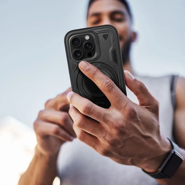 Telefontaske til iPhone 16 Frost Armor - Sort