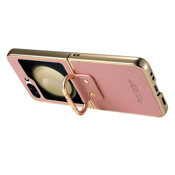Mobilskal för Galaxy Z Flip 6 Electroplating Ring Kickstand