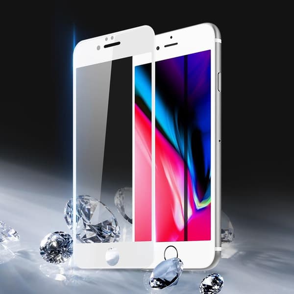 [10-PACK] Skärmskydd Härdat Glas För iPhone 8 Plus/7 Plus - Vit