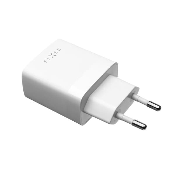 FIXED Hjemmeoplader 2x USB-A 17W/Lightning kabel 1m Hvid