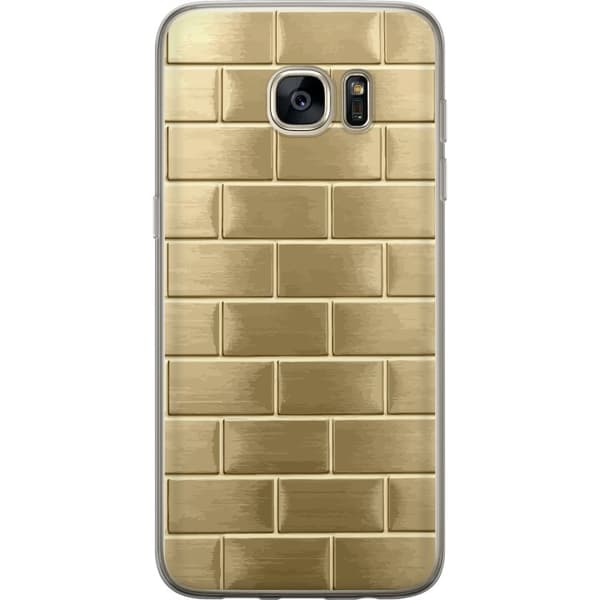 Mobilskal till Samsung Galaxy S7 edge med Gyllene Murstenar