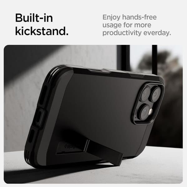Spigen telefontaske til iPhone 16 Pro Max MagSafe Tough Armor T - Sort