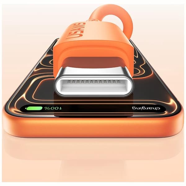USAMS USB-C til USB-C 60W Kabel 3A 1m Silikone U98 - Sort