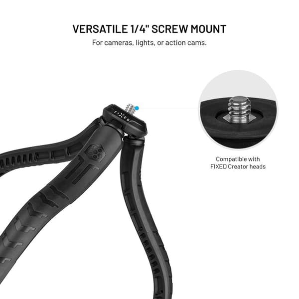 FIXED Creator Fleksibelt stativ med MagSafe til smartphones Sort