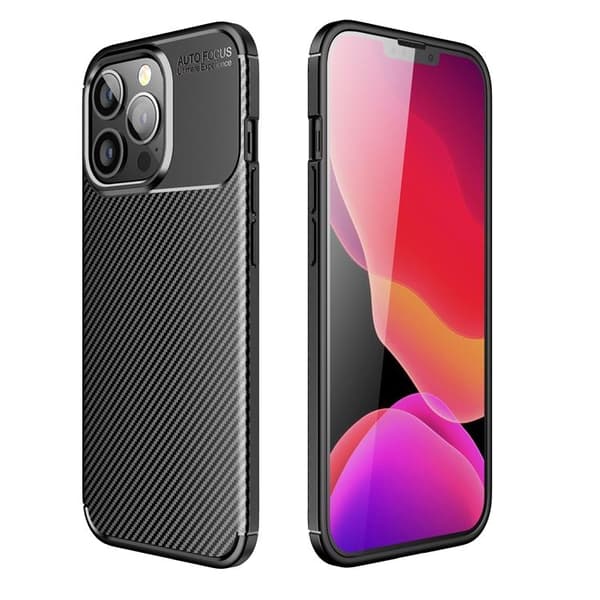 iPhone 11 Etui Carbon Premium - Sort