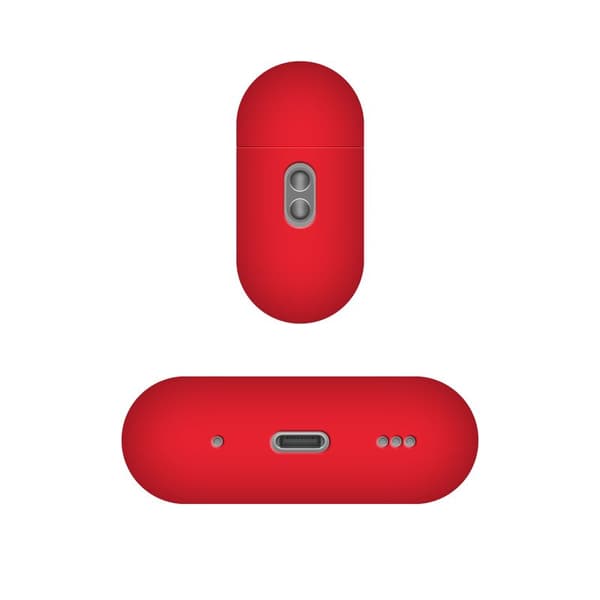 FIXED Silky Silikoneetui til Apple AirPods Pro 3 Rød