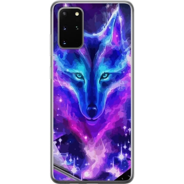 Telefontaske til Samsung Galaxy S20+ med Neon Wolf