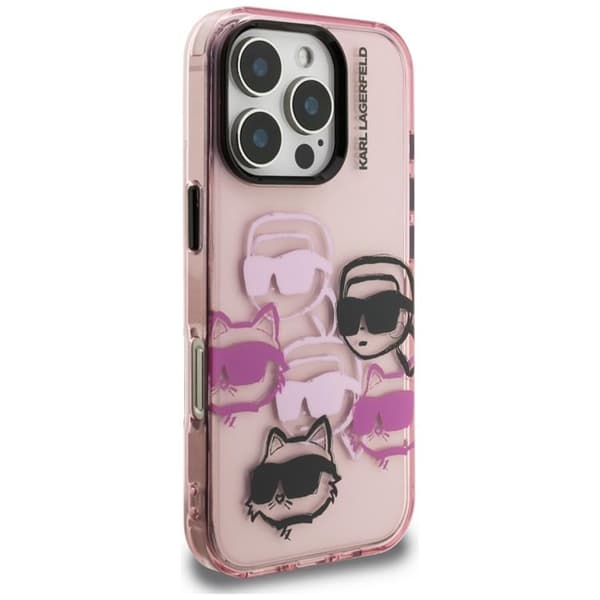 Karl Lagerfeld Mobilskal till iPhone 16 Pro IML Multi K&C Head - Rosa