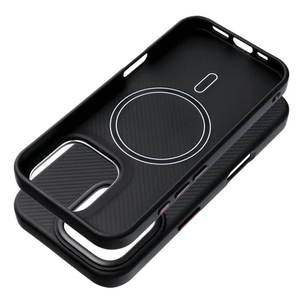 Telefontaske til iPhone 14 Pro Magsafe Carbon Elite - Sort