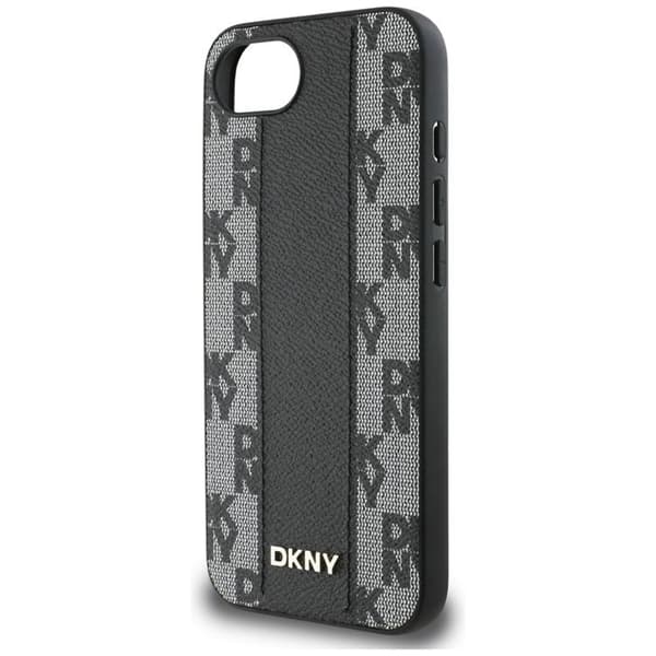 DKNY Mobilskal till iPhone 16e MagSafe Läder Checkered Mono
