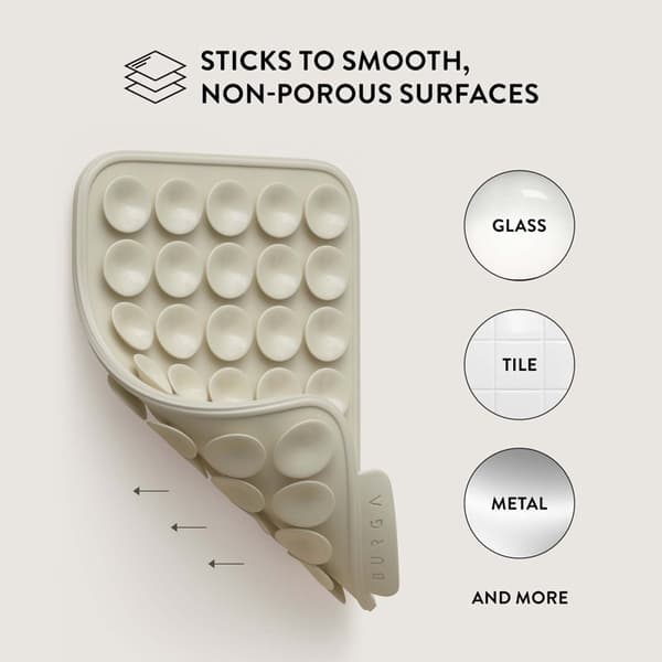 Burga StickPad-Sticky Grip Lysegrå