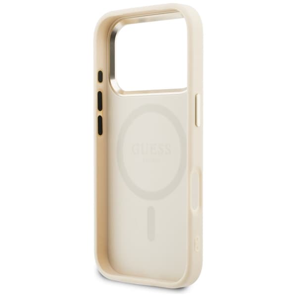 Guess Mobilskal För iPhone 17 Pro Max MagSafe  Perforated 4G - Beige