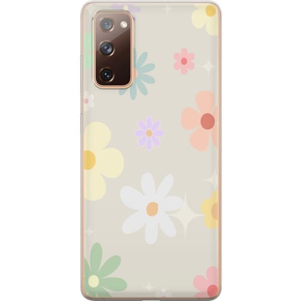 Taske til Samsung Galaxy S20 FE med fejende blomster
