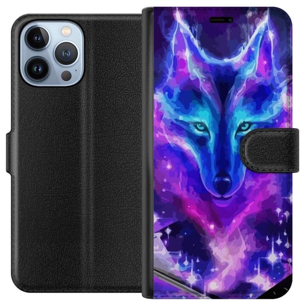 Pung Taske til Apple iPhone 13 Pro Max med Neon Wolf